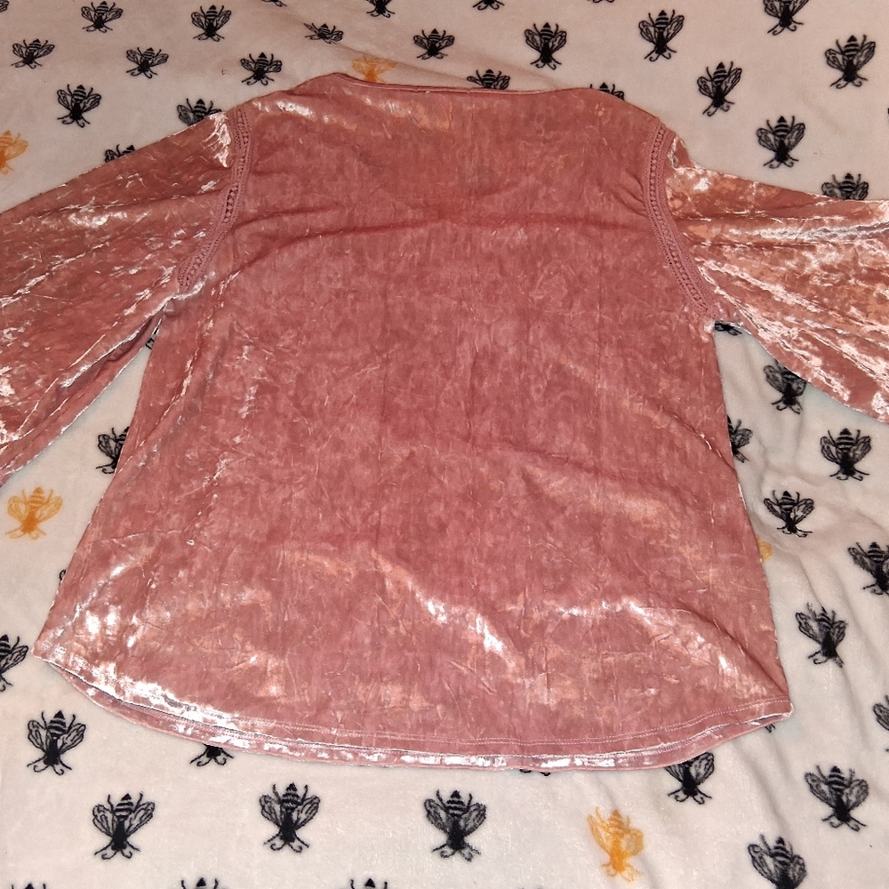Chic Velvet Women's Blouse in Rose by Westport 1962 - Picture 2 of 8